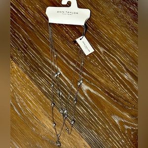 Ann Taylor Faux Diamond Necklace, never worn and NWT!!